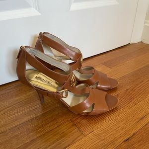 Michael Kors Brown Leather Heels size 9.5 M